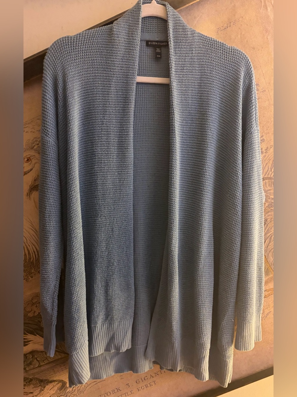 * Eileen Fisher Organic Cotton Sweater  Dusty Blue SZ Medium *